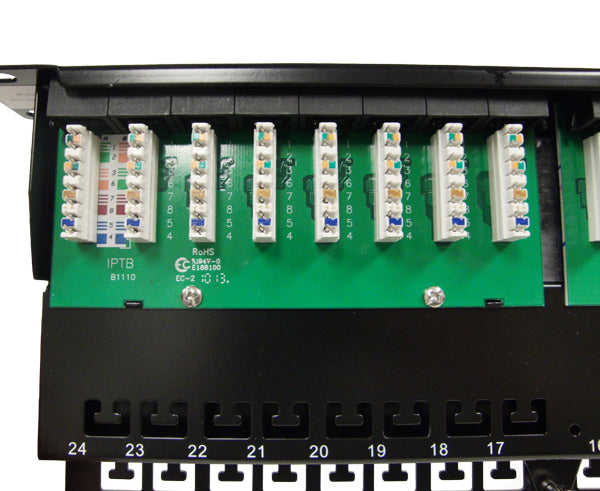 Cat 6 Patch Panels, 48 Port with 6-Pack Inserts - 7 image