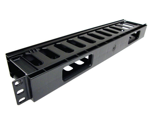 Slotted Finger Duct Cable Management with Cover, 1U, Single-Sided