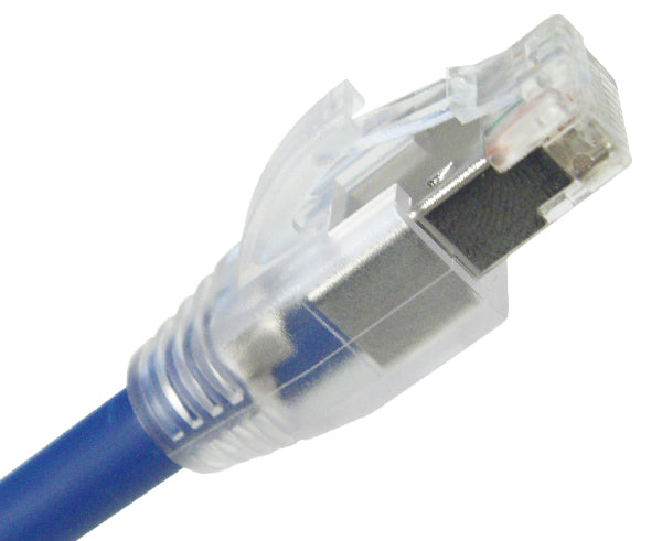 RJ45 Slip-On Boot, CAT6 / CAT6A / CAT7, Type Oversize, 1pc, Clear Color, 8mm OD