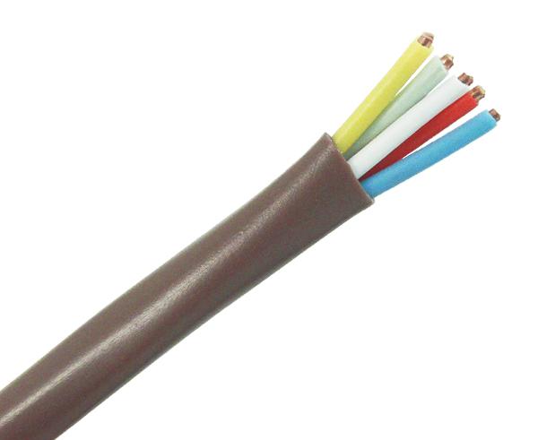 Thermostat Wire, Solid Copper, Indoor/Outdoor Sun Resistant, Brown - Primus Cable Electrical Power