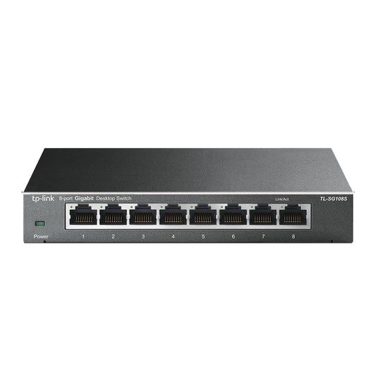 8-Port 10/100/1000Mbps Switch, Desktop, Metal Housing
