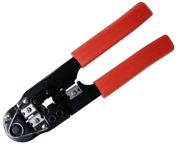 Wire Crimping Tool for RJ45 Modular Plug - Red and Black - Primus Cable