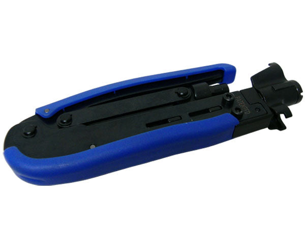 RG6 & RG11 Standard F Type Compression Crimp Tool - Blue and Black - Primus Cabble