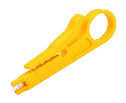 Easy Stripper and Punchdown Tool for UTP & STP Cable - Yellow - Primus Cable Hand Tools