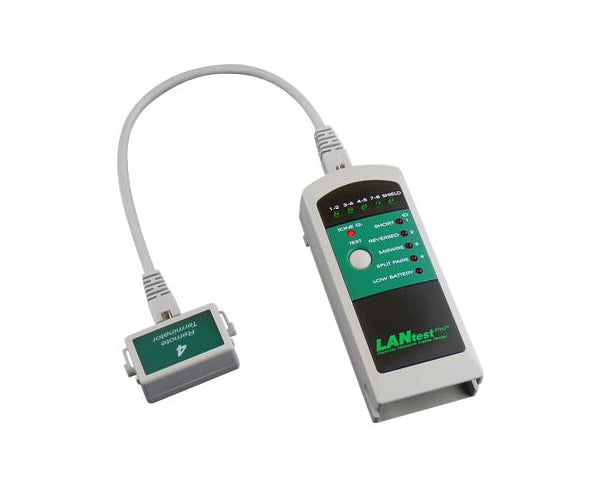 LAN Tester, LANtest Pro with 4 Remotes - In use with remote - Primus Cable