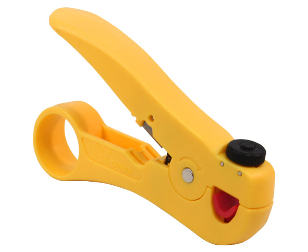 Networking Cable Stripper & Cutter for Small & Large Diameter Category Cables - Yellow - Primus Cable Hand Tools Available