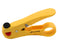 Cable Stripper & Cutter for Small & Large Diameter CAT5E, CAT6, CAT6A, CAT7 & CAT8 Cables - Yellow - Primus Cable Hand Tools
