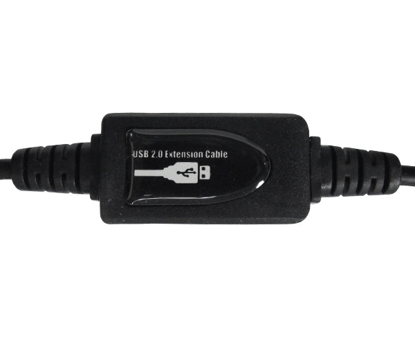 USB 2.0 Cable, Active Repeater Extension, A-Male to A-Female