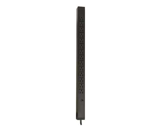 Basic Rack Mount PDU - 15A, 100-120V, 1.4kW w/NEMA 5-15R Outlets (Vertical) - Primus Cable