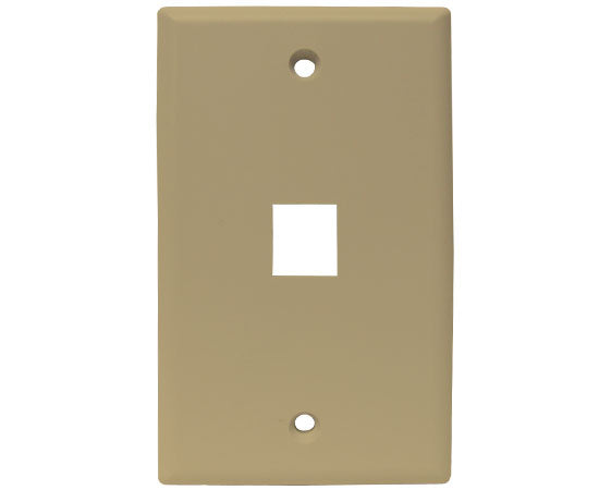 MIG+ Wall Plate, High Density 1 Ports - Almond