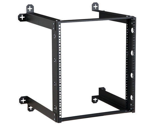 Network Rack, 18" Deep V-Line Open Frame Wall Mount, 12U