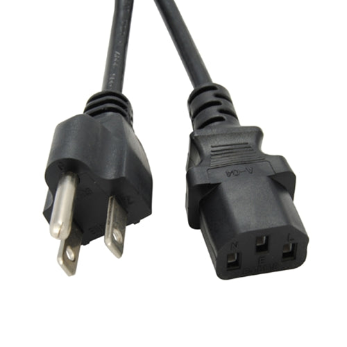 Power Cord 3C 18AWG C13 1ft - AC Power Cords, 3 Wire - Primus Cable
