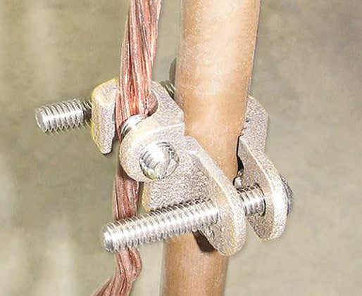 Bronze Grounding Clamp with Lay In Lug, 25 Pack