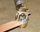 Bronze Casting Grounding Clamp for Pipe with Copper Assembled Strap and Two Screw Hub