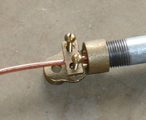 Threaded Conduit Grounding Hub - Bronze