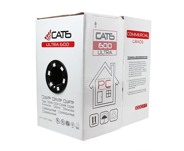 CAT6 Outdoor CMX Cable, UV Protected, 1000' Pull Box