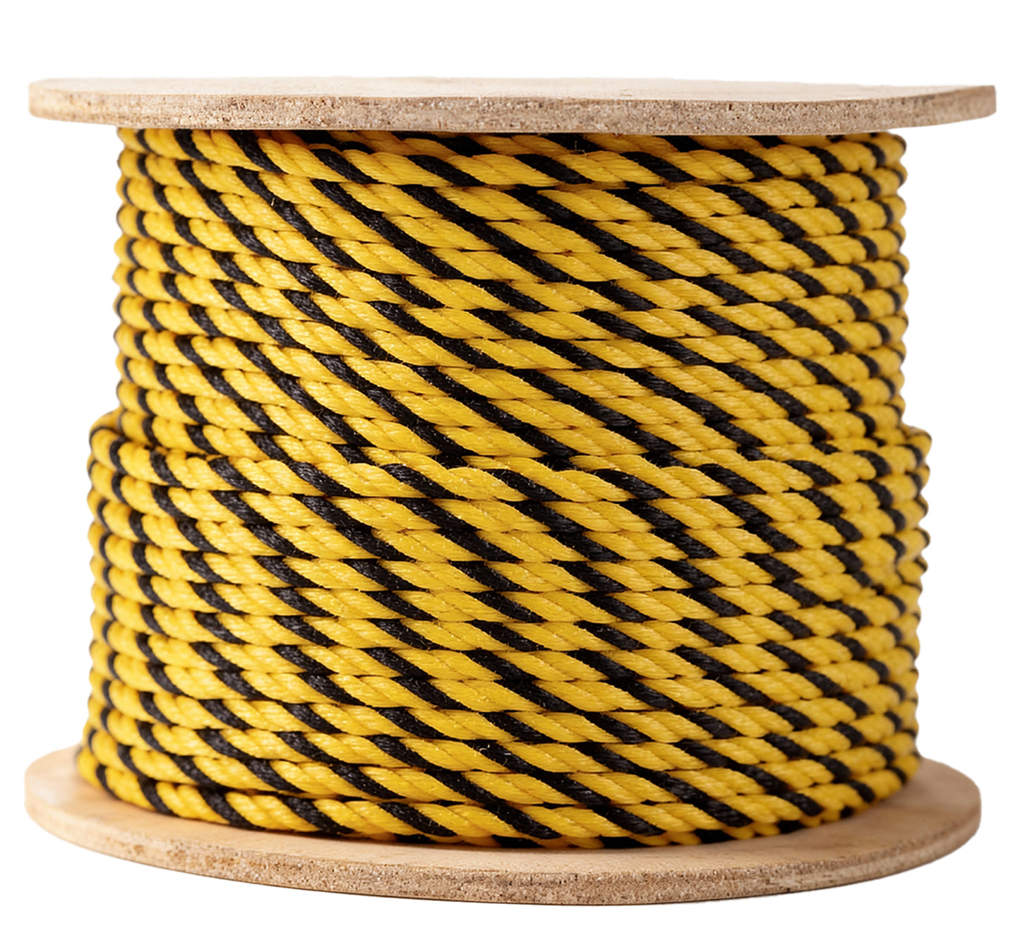 3 Strand Yellow/Yellow/Black Polypropylene Barrier Rope