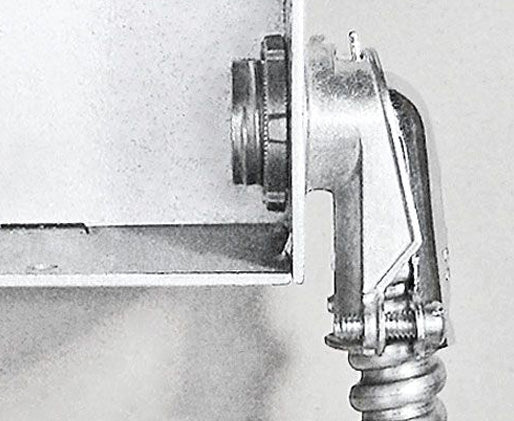 90 Degree Squeeze Connector for Flexible Metal Conduit