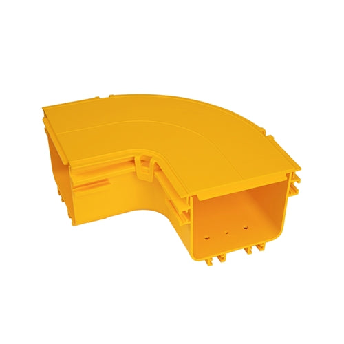 Horizontal 90 degree Elbow, 5", 10", 15" - Fiber Cable Tray Channel