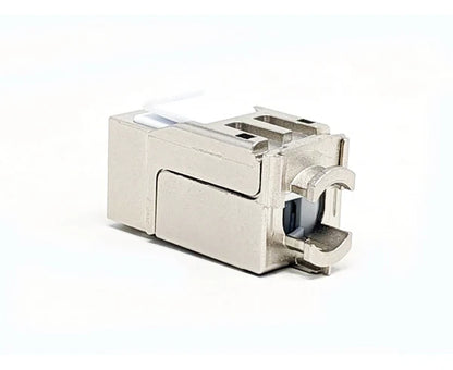 Shielded CAT6A Keystone Jack, Silver