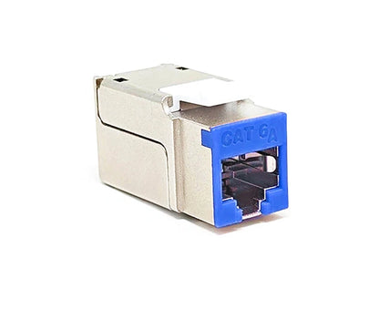 Shielded CAT6A Keystone Jack, Silver