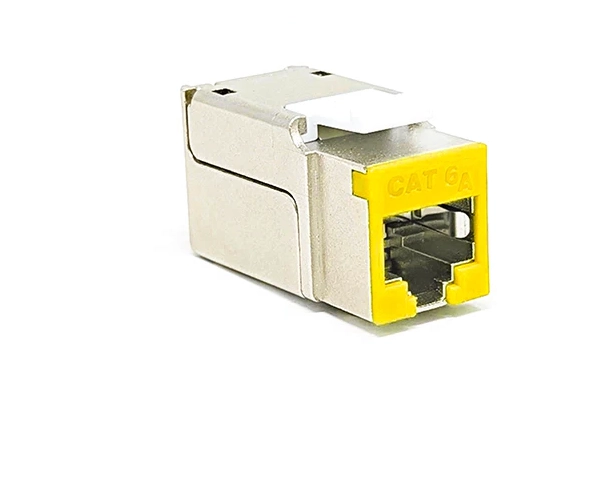 Shielded CAT6A Keystone Jack, Silver
