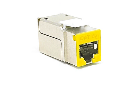 Shielded CAT6A Keystone Jack, Silver