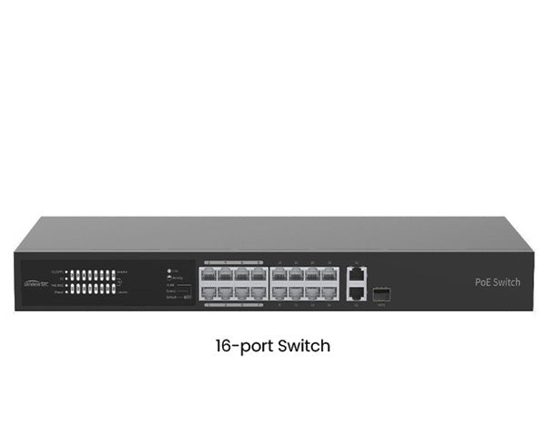 PoE Network 16 port Switch