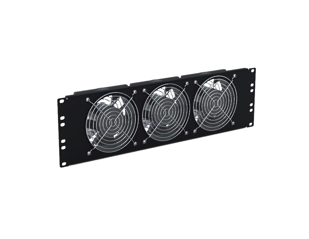 Network 3U Rack-Mount Triple Fan Panel, 115 CFM Fans | 1908-3-001-02