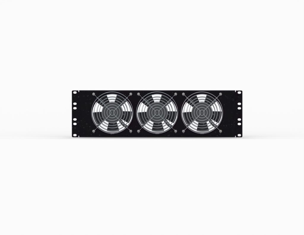 Network 3U Rack-Mount Triple Fan Panel, 115 CFM Fans | 1908-3-001-02