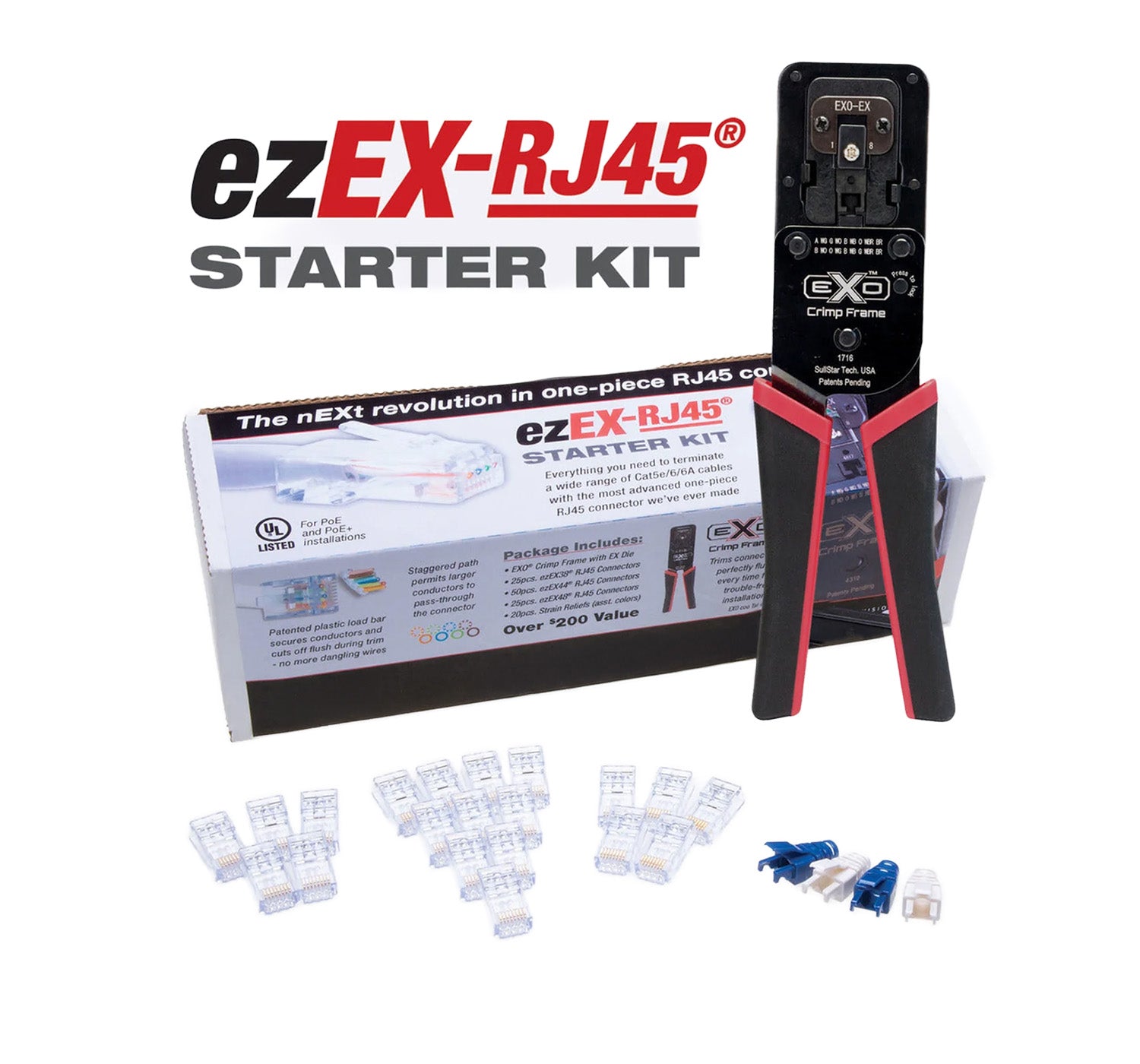 ezEX-RJ45 Starter Kit with Crimping Tool – Primus Cable