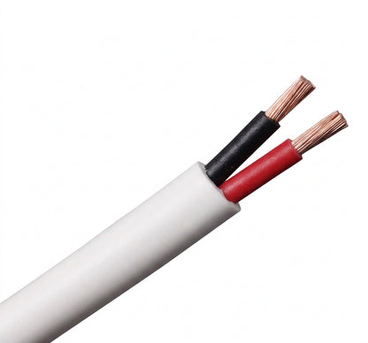 Outdoor Direct Burial Speaker Wire, Audio Cable: 16/2 Strand OFC CMX, 500', White