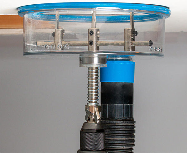 Adjustable Round Hole Cutter w/ Vacuum Port, 9" - Primus Cable 