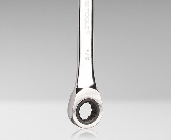Ratcheting Speed Wrench, 1/2" - Close up of ratchet - Primus Cable Tools