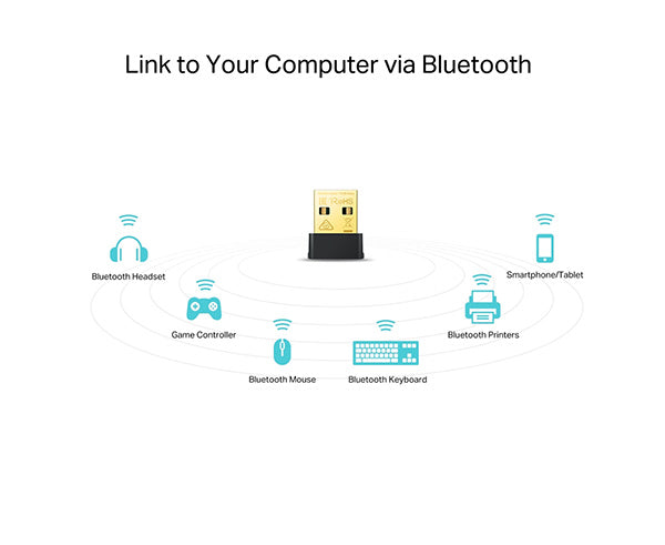 Link to your computer via bluetooth