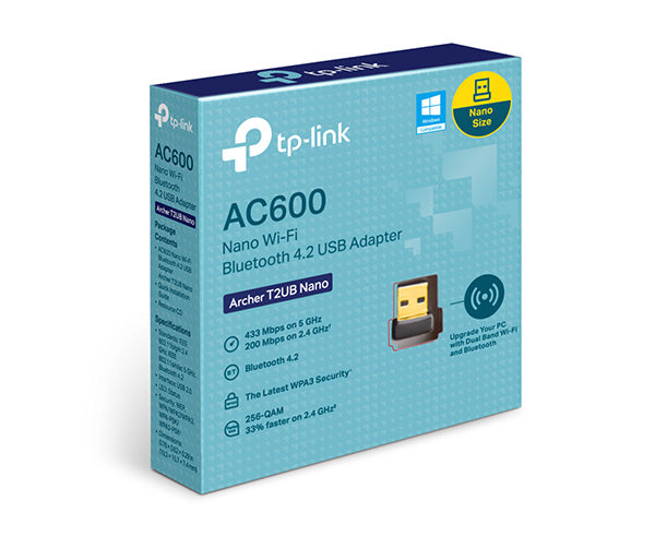 AC600 Nano Wi-Fi Bluetooth 4.2 USB Adapter box