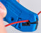 Buffer Tube Ringer, Up to 6mm - Blue - In use on red wire - Primus Cable Hand Tools
