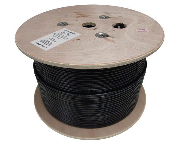 CAT5E Direct Burial Outdoor Bulk Ethernet Cable, Solid Copper Dual Shielded, 24AWG 1000FT