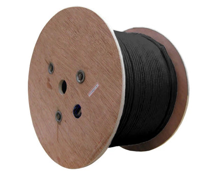 CAT6A Plenum Bulk Ethernet Cable, CMP, Shielded Solid Copper Conductors, 23AWG 1000FT