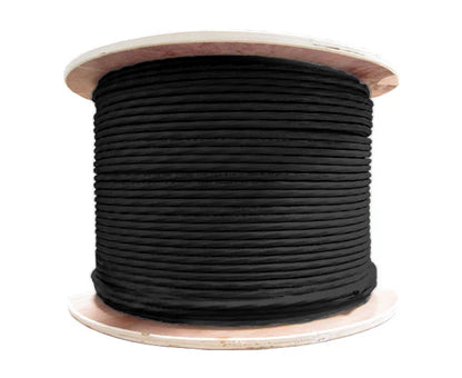 CAT6A Plenum Bulk Ethernet Cable, CMP, Shielded Solid Copper Conductors, 23AWG 1000FT