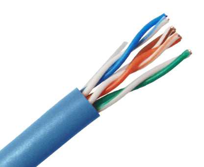 CAT6 Bulk Cable - (U/UTP) CMP, 550 MHz, 23AWG 8/C Solid BC Splineless, (UL), TAA Compliant, 1000' Pull Box
