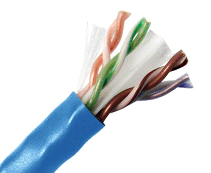 1000FT CAT6 Plenum Bulk Ethernet Cable: CMP UL Listed, TAA, Solid Copper UTP, 23 AWG