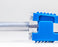 COAX Center Conductor Cleaner - Blue center conductor cleaning in use - Primus Cable