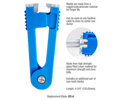 COAX Center Conductor Cleaner - Guide and specifications list - Primus Cable