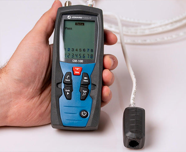 Cable Mapper Pro - Plugged in to jack for data analysis - Primus Cable