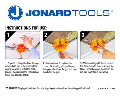 Cable Funnel Drop Ceiling Protector | CPF-215