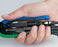 Dual Compression Tool - Short and Long Style F Connectors - Close up of tool handheld - Primus Cable
