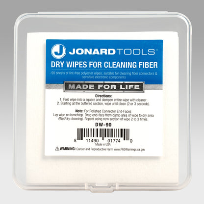 Dry Wipes for Cleaning Fiber | DW-90