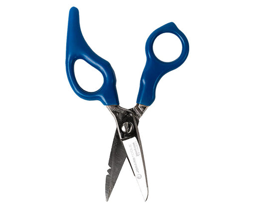 Ergonomic Electrician's Scissors - Blue rubber handles - Primus Cable