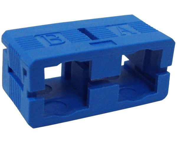 Fiber Connector - Duplex Clip for SC Connectors, SM Blue (Upper Piece) 1pc